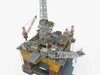  Oil Rig Platform 