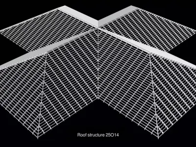 Roof structure 3D Model Pack