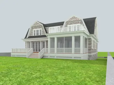 Cape Cod House 8 3D model