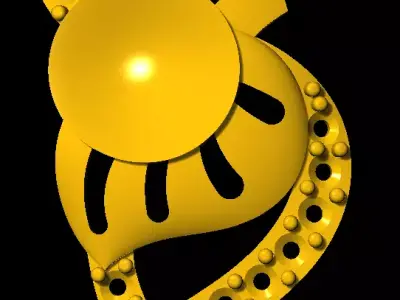  Tops earrings 3D print model