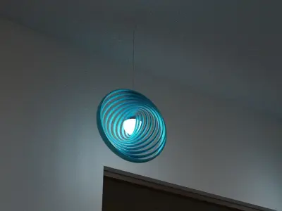 lampe light fixture with circular shape Free low-poly 3D model