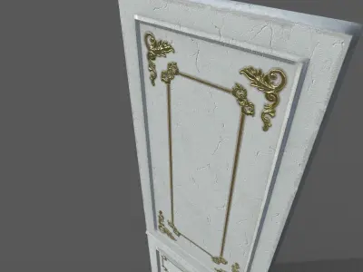 Old Victorian Wall Low-poly 3D model purchase