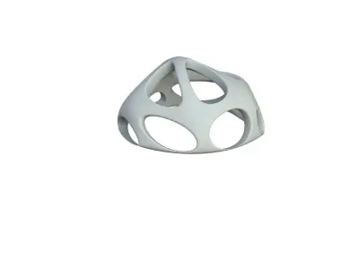SciFi Cube Object No 53793 Low Poly Shape Low-poly 3D model