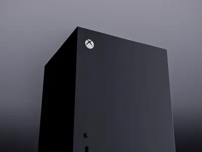 Xbox Series X Low-poly 3D model
