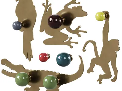 Wall hooks by Matilda Goad 3D model