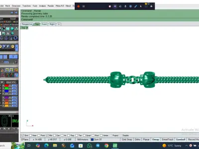 Light Weight Panter Bracelet 8 gr 3D print model