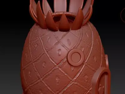 SpongeBob Pineapple House Desk Organizer Aquarium Decor 3D print model