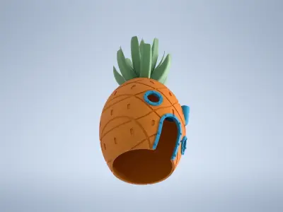 Spongebob pineapple house 3D print model