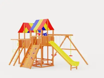 King Kong Clubhouse Pkg II Low-poly 3D model