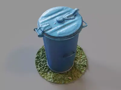 Blue Bin 3d Photogrammetry  3D model