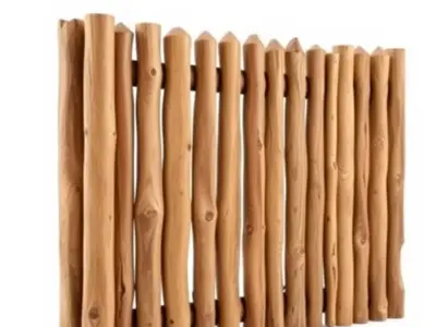 Rustic Wooden Fence model pack Low-poly 3D model