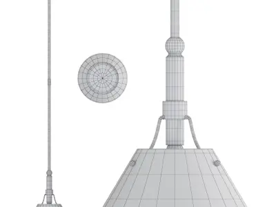 VISUAL COMFORT Turlington Small Pendant 3D model