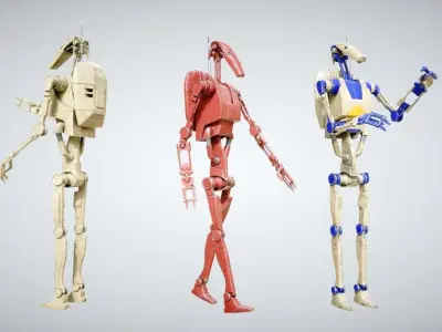 B1 Battle Droid 3D model