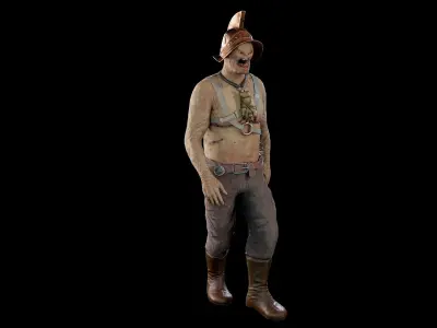 Rotting Murmillo Low-poly 3D model