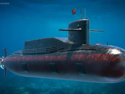  Jin Class Ballistic Missile Submarine Type 094 