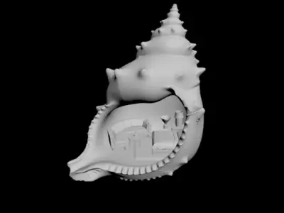 Snail House 3D model