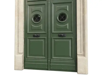 Entrance classic door 70  3D model
