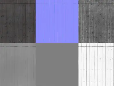 Scanned Seamless Outdoor Wood Planks PBR Textures Texture
