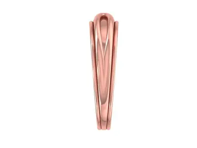 Solitaire Wedding Engagement Women Band Ring 3D print model 4
