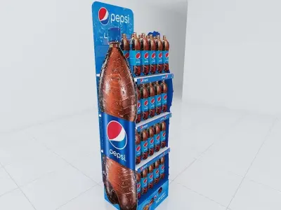 PEPSI STAND IU765 Low-poly 3D model