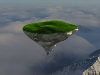 Floating Island 3D model