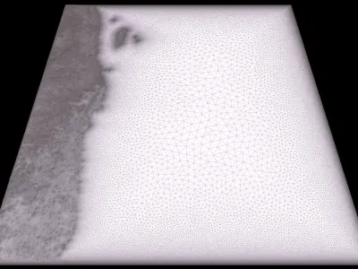 Mecca and the Red Sea coast of Saudi Arabia - tile n20 e37 3D model