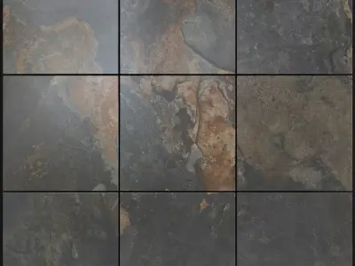 Yurtbay Seramik Kayah Rust 300x300 Set 1 3D model