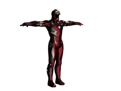 Iron Man Mark 46 Rigged and can open 3D model