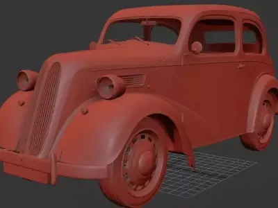 F Anglia saloon 2door E494A 1949 3D print model