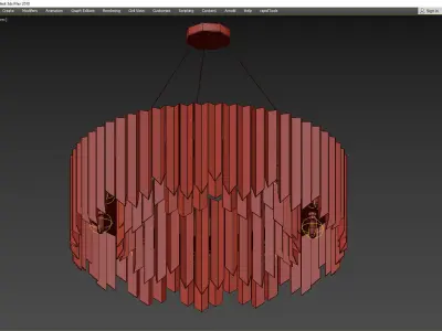 METAL SEA CHANDELIER ROUND Low-poly 3D model