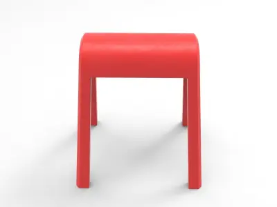 Mela Horse Seat Low-poly 3D model