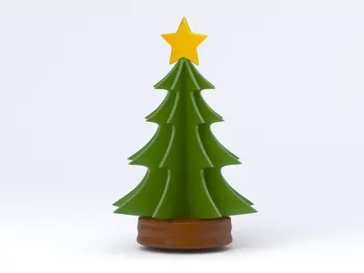 christmas tree table show piece 3D model