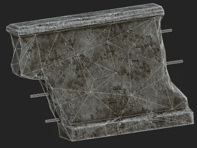Wall 02 Pbr Low-poly 3D model