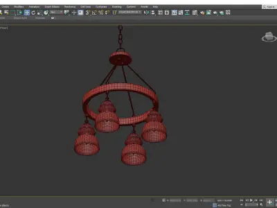 George Chandelier Low-poly 3D model