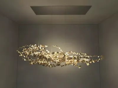 ARGENT-Metal-pendant-lamp-TERZANI pendant light with metal an... 3D model