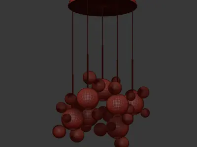 Giopato Coombes Bolle Circular Chandelier 34 Bubbl 3D model