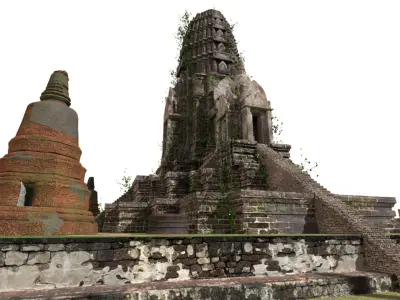 Wat Ratchaburana  3D model