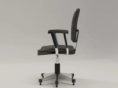 Highly Realistic Office Chair Low-poly 3D model