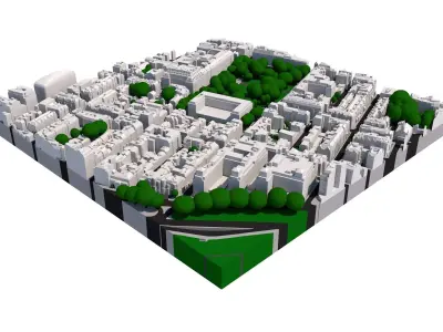 London city tile Level 2 block TQ2880 North West 3D model