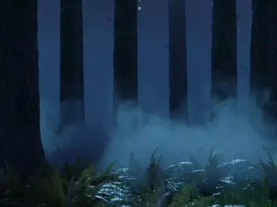 Animated Vdb Dust Surface 3D model