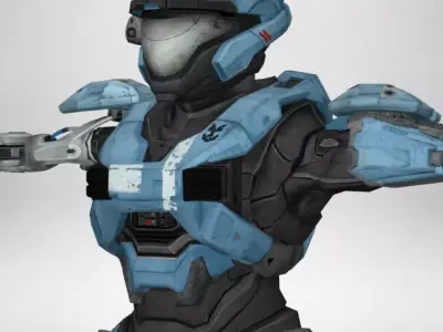 Gameready Character - 05 Low-poly 3D model