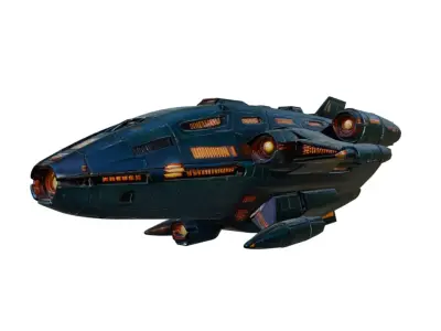Sci-Fi Spaceship Star Cruiser 3D model