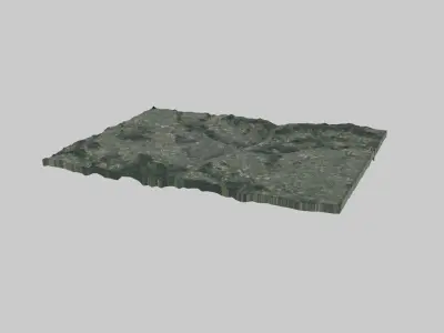 Poznan City Low-poly 3D model
