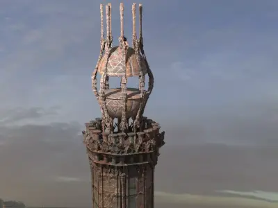 Basra genies tower  3D model