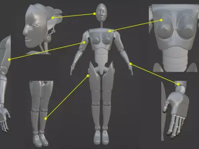 Alex Robot 3D model