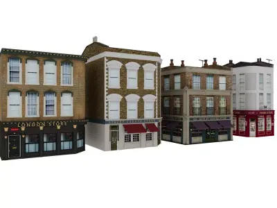London houses 3 3D model