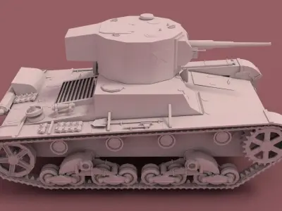 Tank T26 3D model
