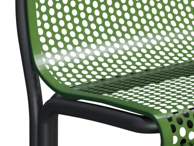 Contour bench metal 3D model