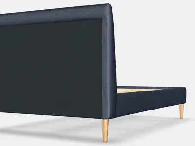 IDANAS Upholstered bed frame 3 Low-poly 3D model