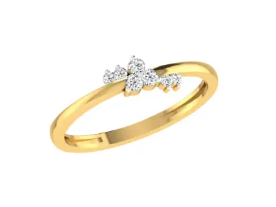 Women Ring Render 3dm STL OBJ FBX  3D print model 15